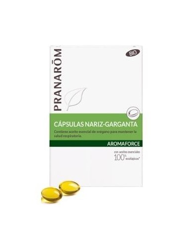 Aromaforce Nariz-Garganta 30Cap. Bio de Pranarom