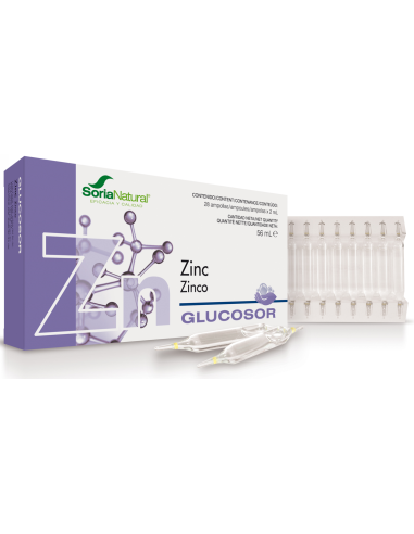 Glucosor Zinc 28 Ampollas de Soria Natural