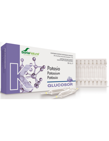 Glucosor Potasio 28 Ampollas de Soria Natural