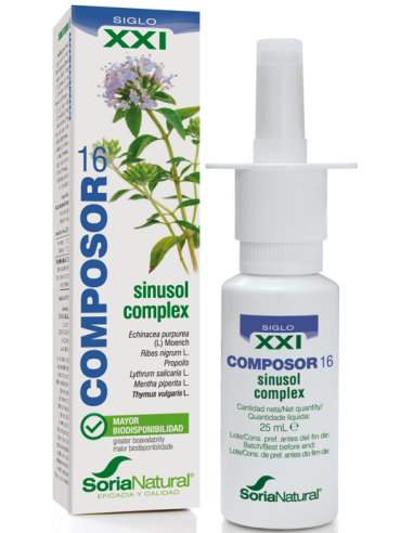 Composor 16 Sinusol Complex Xxi 25Ml. de Soria Natural