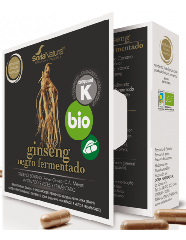 Ginseng Negro Fermentado 24Cap. de Soria Natural