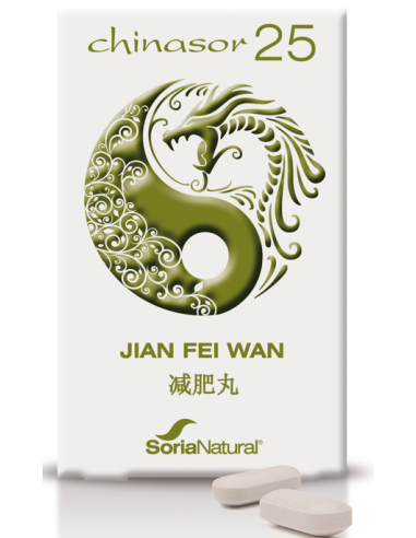 Chinasor 25 Jian Fei Wan 30 Comprimidos de Soria Natural