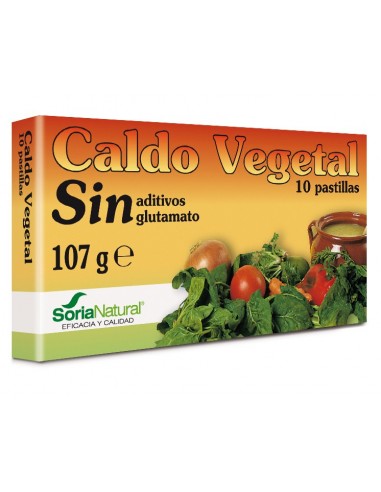 Caldo Vegetal 10Pastillas de Soria Natural