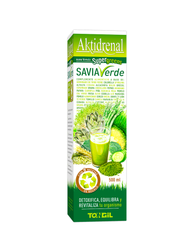 Aktidrenal Savia Verde 500Ml. Lineabel de Tongil