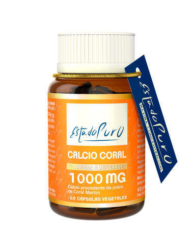 Calcio Coral 1000Mg. 60Cap. Estado Puro de Tongil