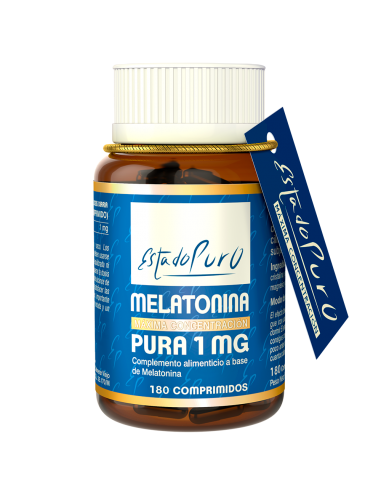 Melatonina Pura 1Mg. 180 Comprimidos Estado Puro de Tongil