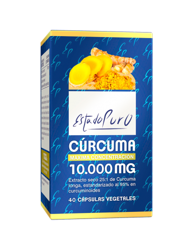 Curcuma 10.000Mg. 40Cap. Estado Puro de Tongil