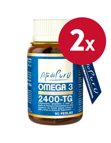 Pack 2 Unidades Omega 3 2400 Tg 90 Perlas Estado Puro de Ton