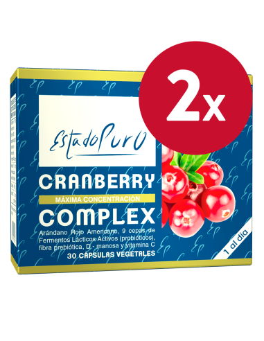 Pack 2 Unidades Cranberry Complex 30Cap. Estado Puro de Tong