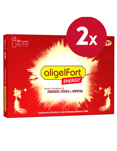 Pack 2 Unidades Aligel Fort Energy 10Viales de Tongil.