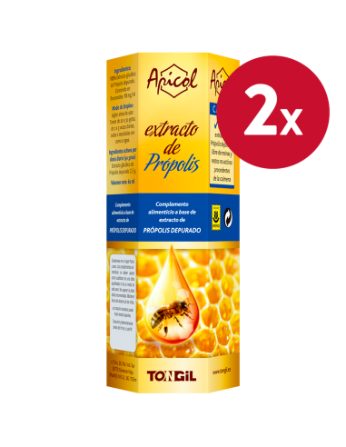 Pack 2 Unidades Apicol Ext.Propolis S/Al 60Ml de Tongil.