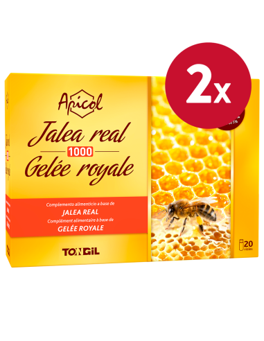 Pack 2 Unidades Apicol Jalea Real 1000Gr. 20Viales de Tongil