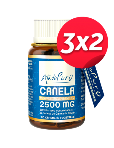 Pack 3X2 Canela 2500Mg. 30Cap. Estado Puro de Tongil..