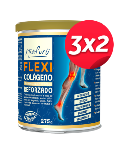 Pack 3X2 Flexicolageno Reforzado 275Gr. Estado Puro de Tongi