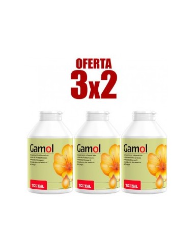 Pack 3X2 Gamol Aceite De Onagra 300 Perlas de Tongil..