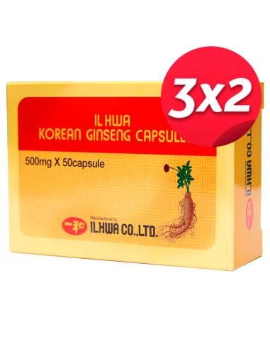 Pack 3X2 Ginseng Il Hwa 50Cap de Tongil..