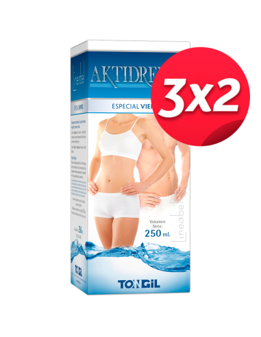 Pack 3X2 Aktidrenal Vientre Plano 250Ml. Lineabel de Tongil.