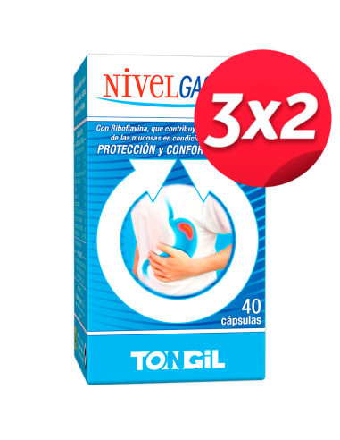 Pack 3X2 Nivelgastric (Stomacalm) 40Cap. de Tongil..