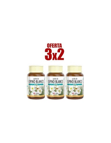 Pack 3X2 Aceite De Espino Blanco 60 Perlas Vitalis de Tongil