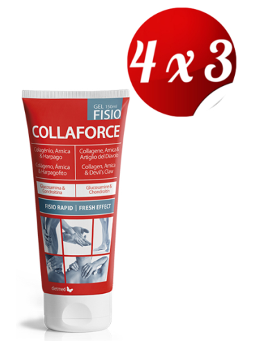 Pack 4x3 uds Collaforce Fisio Gel  150 Ml De Dietmed