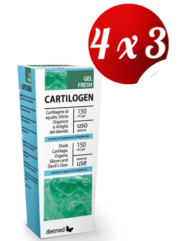 Pack 4x3 uds Cartilogen Gel 150 Ml De Dietmed