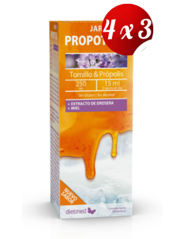 Pack 4x3 uds Propotuss Ts Jarabe 250 Ml De Dietmed