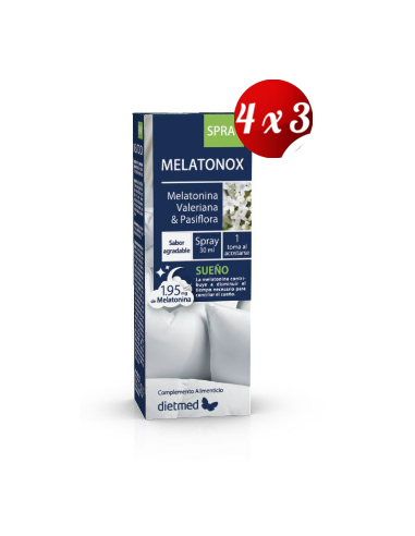 Pack 4x3 uds Melatonox Spray Spray Bucal 30 Ml De Dietmed