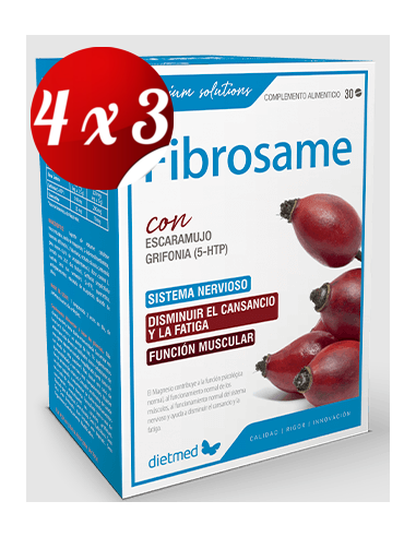 Pack 4x3 uds Fibrosame  30 Comprimidos De Dietmed