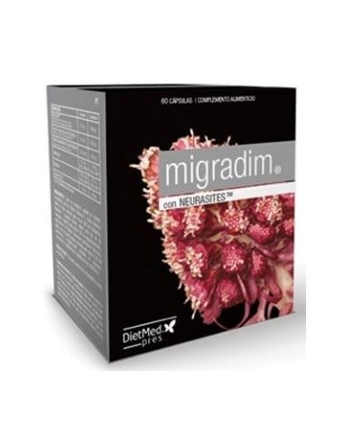 Pack 4x3 uds Migradin  60 Capsulas De Dietmed