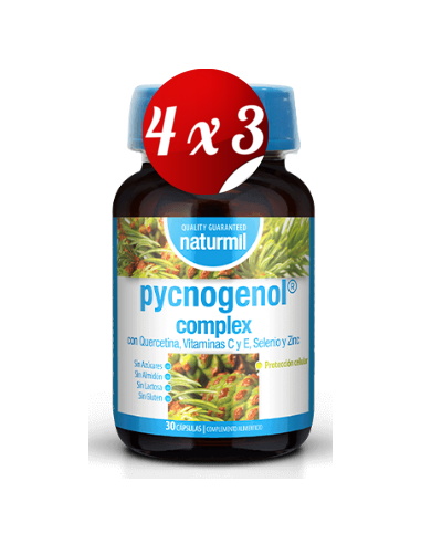 Pack 4x3 uds Pycnogenol Complex 30 Mg 30 Comprimidos De Dietmed