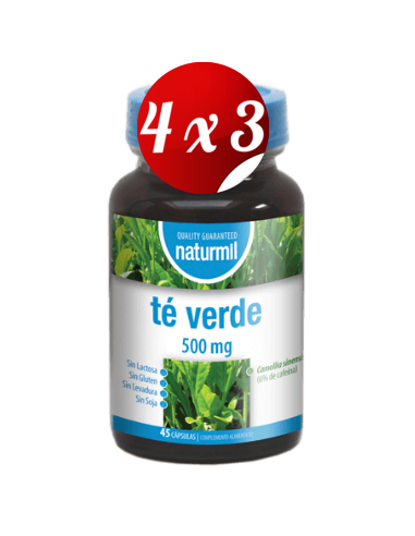 Pack 4x3 uds Té Verde 500 Mg  45 Capsulas De Dietmed