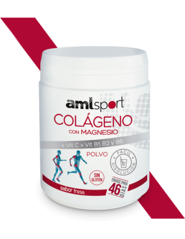 Colageno Con Magnesio+Vit. C+B1+B2+B6 Fresa 350Gr. de Ana Ma