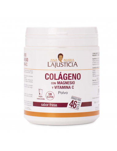 Colageno Con Magnesio + Vit. C Sabor Fresa 350Gr. de Ana Mar