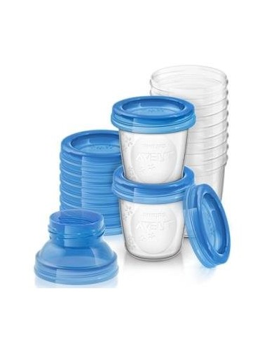 Set Recipientes Leche Materna 180 Ml 10Ud Scf618/10 Avent