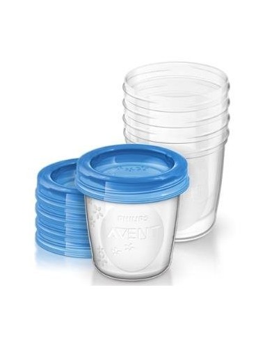 Set Recipientes Leche Materna 180 Ml 5Ud Scf619/05 Avent