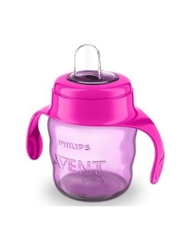 Vaso Boquilla Blanda Rosa 200 Mililitros Scf551/03 Avent