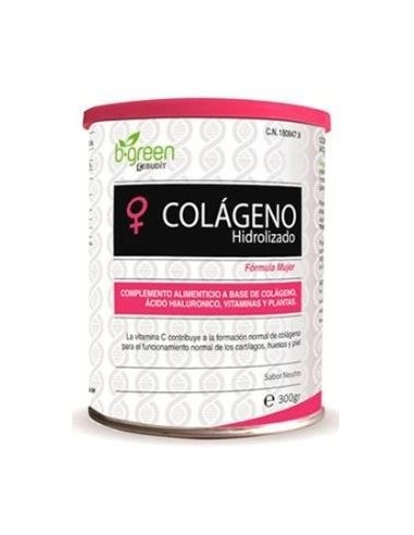 Colageno Hidrolizado Formula Mujer 300 Gramos B.Green (Lab. Lebudit)