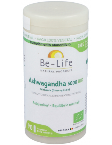 Ashwagandha 5000 90 Cápsulas  Be-Life