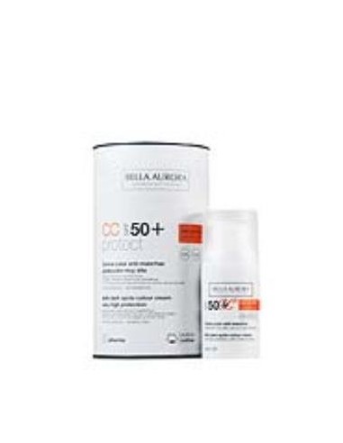 Crema Color Solar Spf 50+ Piel Sensible 30 Mililitros Bella Aurora