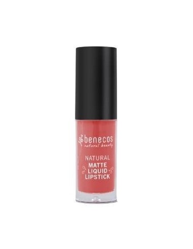 Barra De Labios Mate Liquida Coral Kiss 5 Ml Vegano Benecos