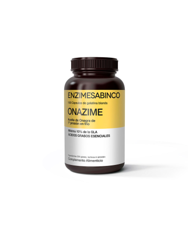 Onazime Aceite Onagra 500Mg. 1 Pr.180 perlas de Enzime - Sabinco