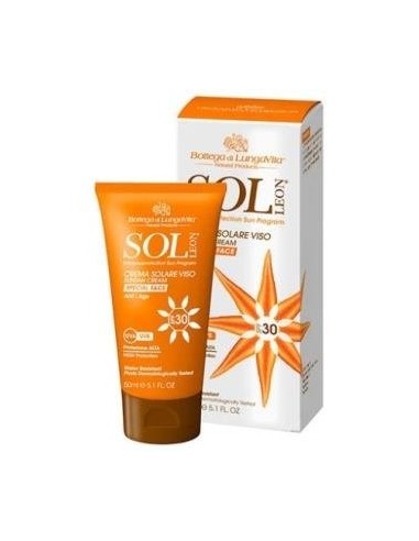 Sol Leon Crema Facial Solar Spf 30 Alta Prot. 50 Ml Bottega Di Lungavita