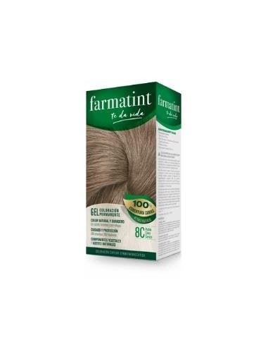 Farmatint Gel 8C Rubio Claro Ceniza 135 Mililitros Farmatint