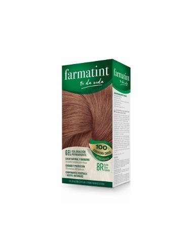 Farmatint Gel 8R Rubio Claro Cobrizo 135 Mililitros Farmatint