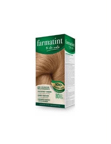 Farmatint Gel 8D Rubio Claro Dorado 135 Mililitros Farmatint