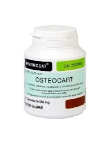 Osteocart (Calcio,Fluor,Vit.A Y D) 650Mg. 60 capsulas de Fharmocat