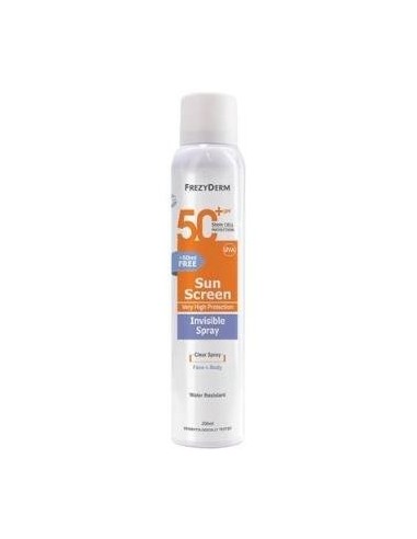 Sun Screen Spf50+ Spray Solar Invisible 200 Mililitros Frezyderm