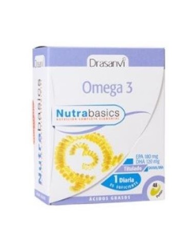 Omega 3 1000Mg 48 Perlas Nutrabasicos Drasanvi