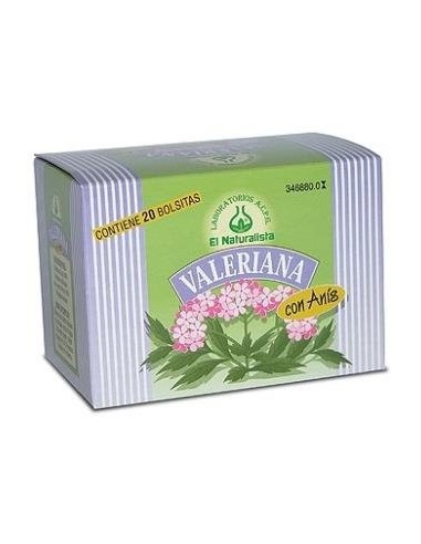 Valeriana Con Anis Infusion 20  Bolsitas El Naturalista