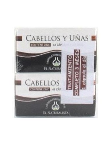 Cabello Y Uñas Pack Ahorro 2X48 Cápsulas  El Naturalista